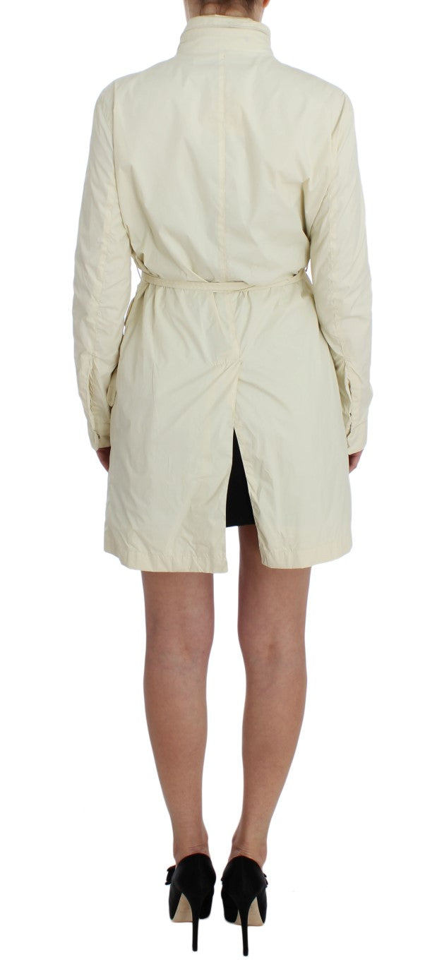 Beige Weather Proof Trench Jacket Coat