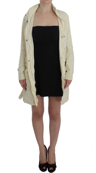 Beige Weather Proof Trench Jacket Coat