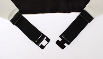 White Wide Belt Silk Cummerbund