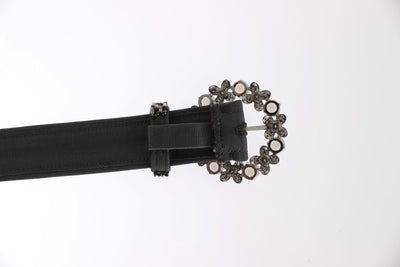 Crystal Buckle Sequined Waist Belt