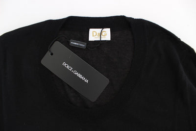 Black Crewneck Sweater Pullover Top