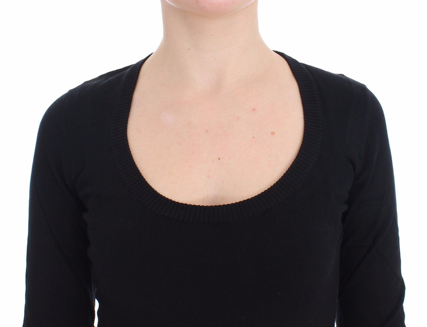 Black Cashmere Crewneck Sweater Pullover