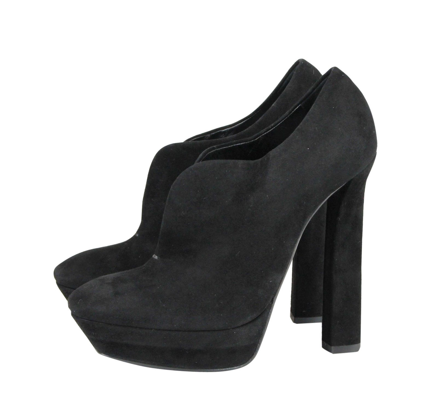 Black Suede Platform Boot Black