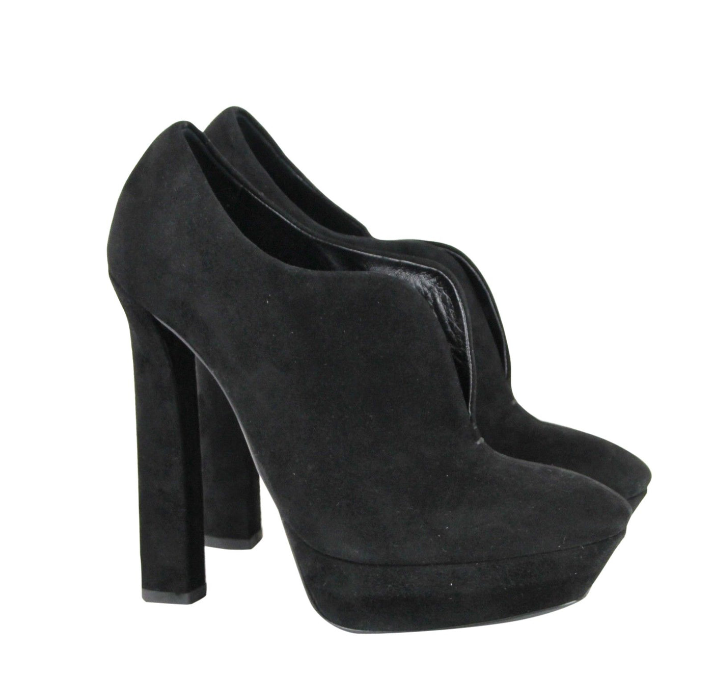 Black Suede Platform Boot Black