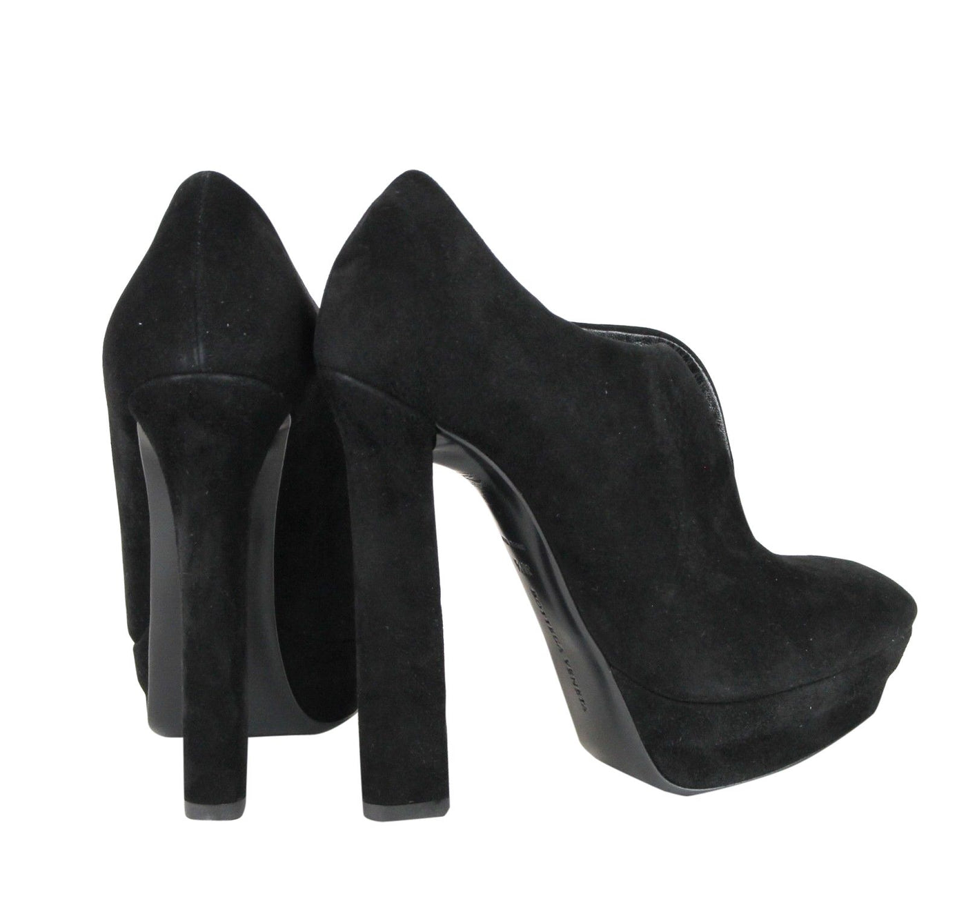 Black Suede Platform Boot Black