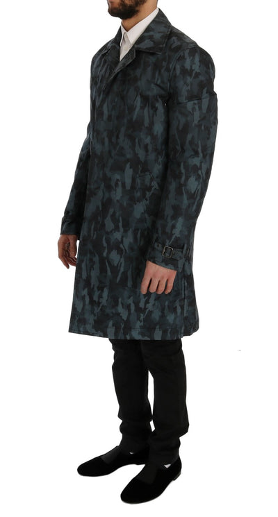 Blue Camouflage Trench Trench