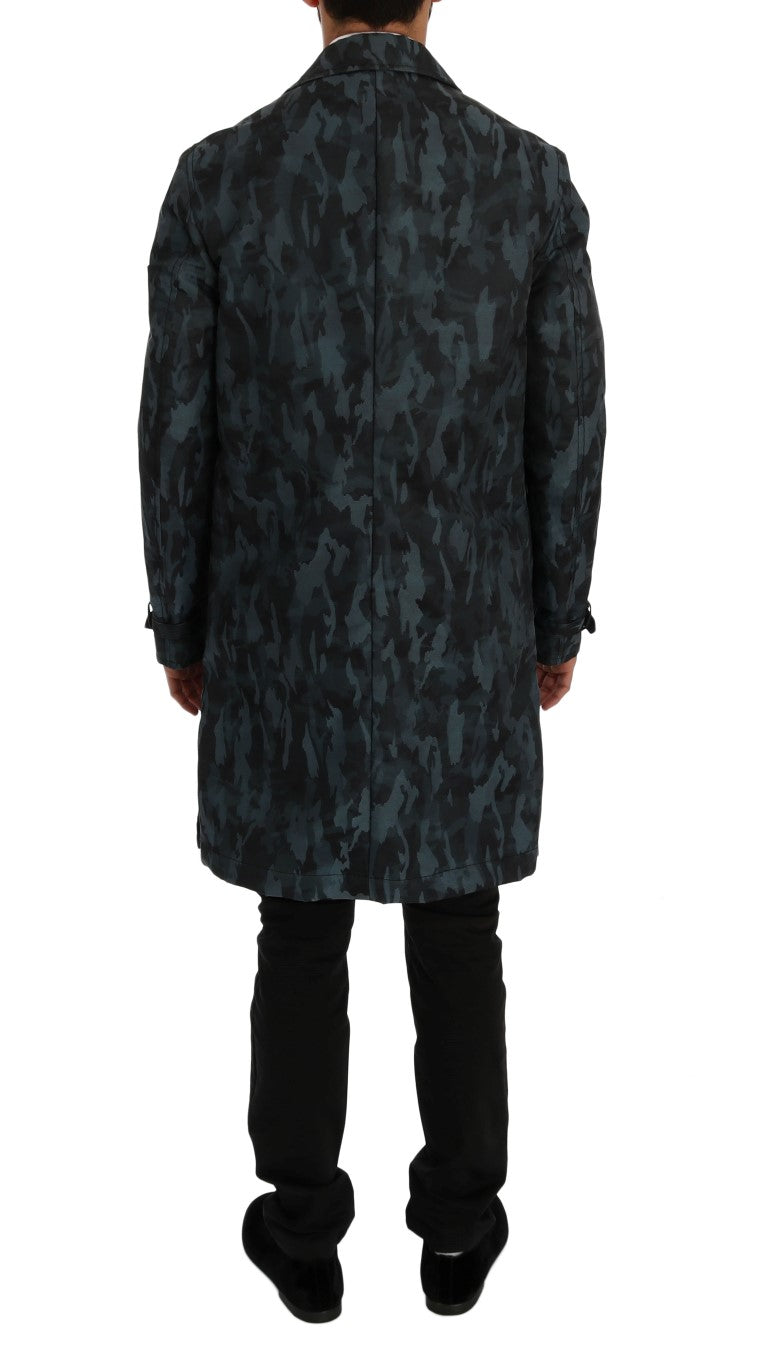 Blue Camouflage Trench Trench