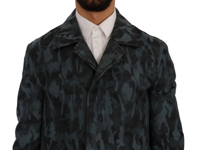 Blue Camouflage Trench Trench