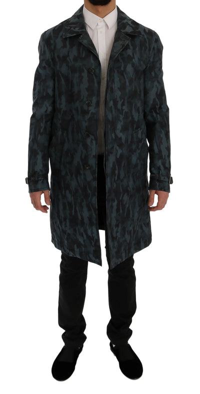 Blue Camouflage Trench Trench