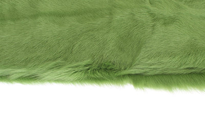 Green Goat Fur Long Scarf