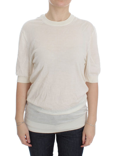 White 100% Cashmere Sweater