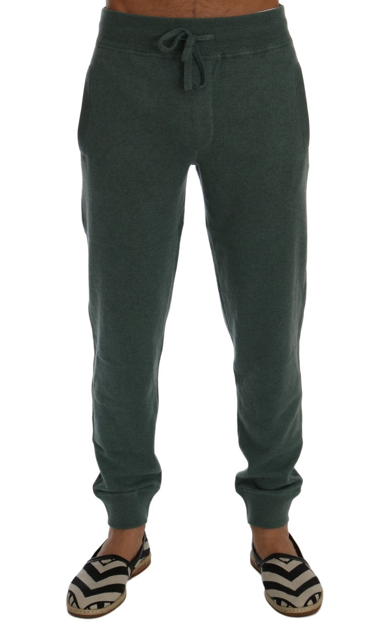 Green Cashmere Training Pants