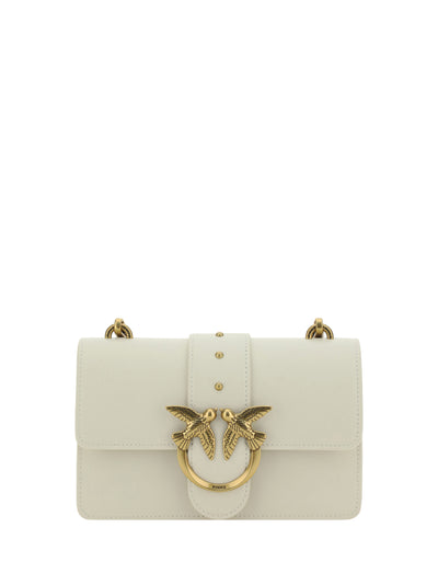 White Calf Leather Love One Mini Shoulder Bag