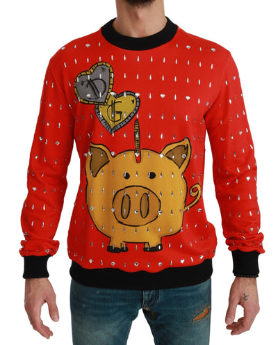 Red Crystal Pig of the Year Sweater