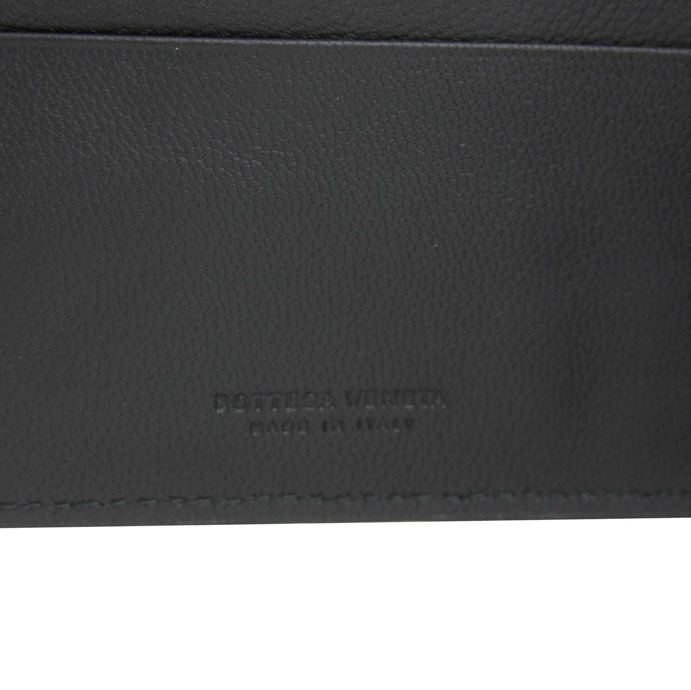 Bottega Veneta Men's Intercciaco Black Leather Intercciaco Woven Wallet