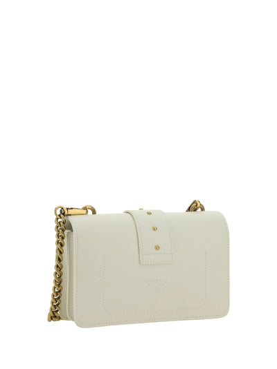 White Calf Leather Love One Mini Shoulder Bag