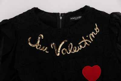 Black San Valentino Sequined Shift Dress