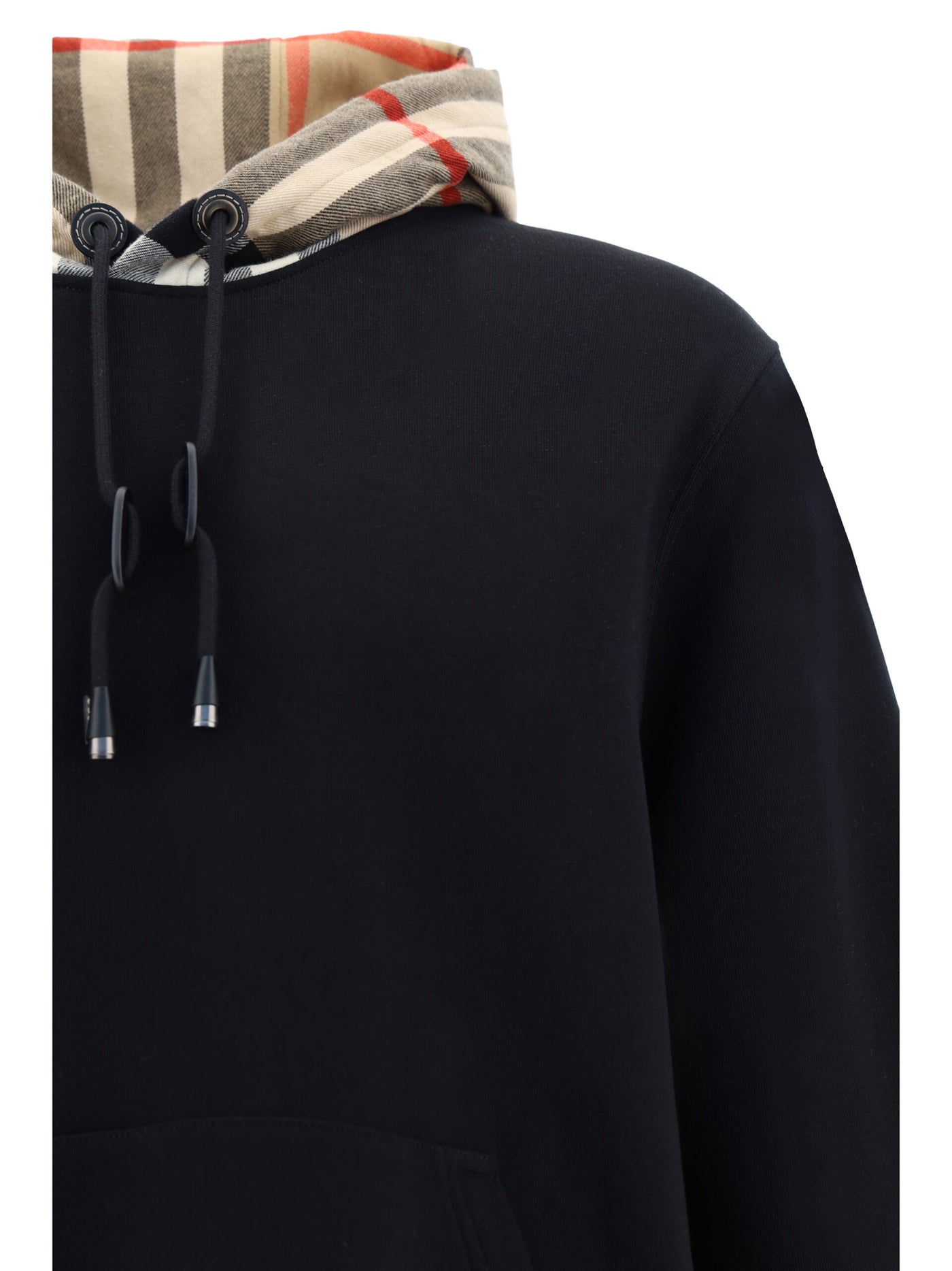 Black Cotton Samuel Hoodie Sweatshirt