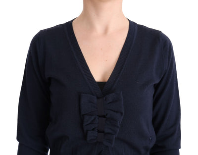 Blue Wool Blouse Sweater