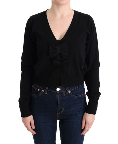 Black Wool Blouse Sweater