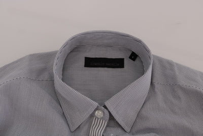 White Blue Check Casual Cotton Regular Fit Shirt