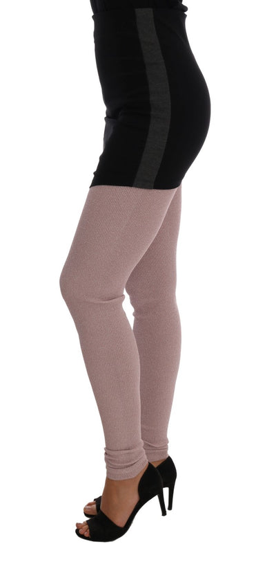 Pink Stretch Waist Tights Stockings