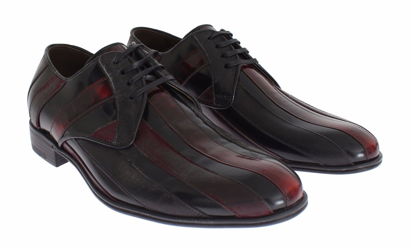 Black Bordeaux Leather Dress Formal Shoes