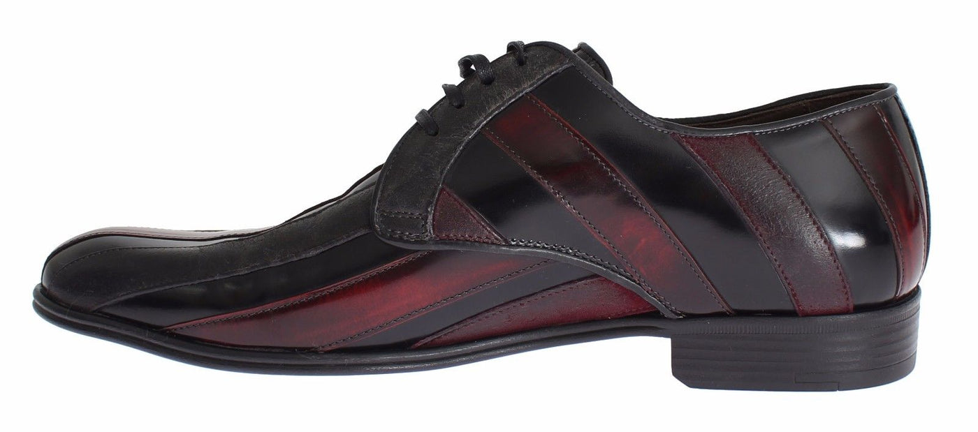 Black Bordeaux Leather Dress Formal Shoes