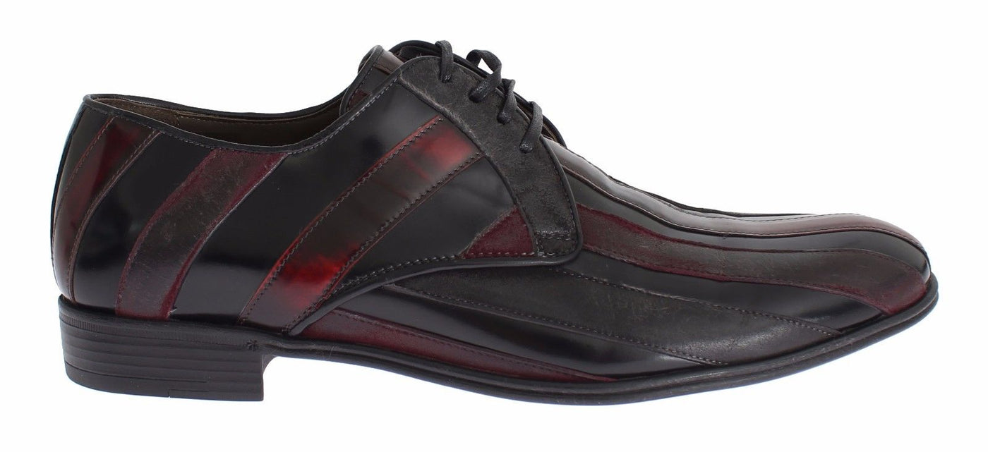 Black Bordeaux Leather Dress Formal Shoes