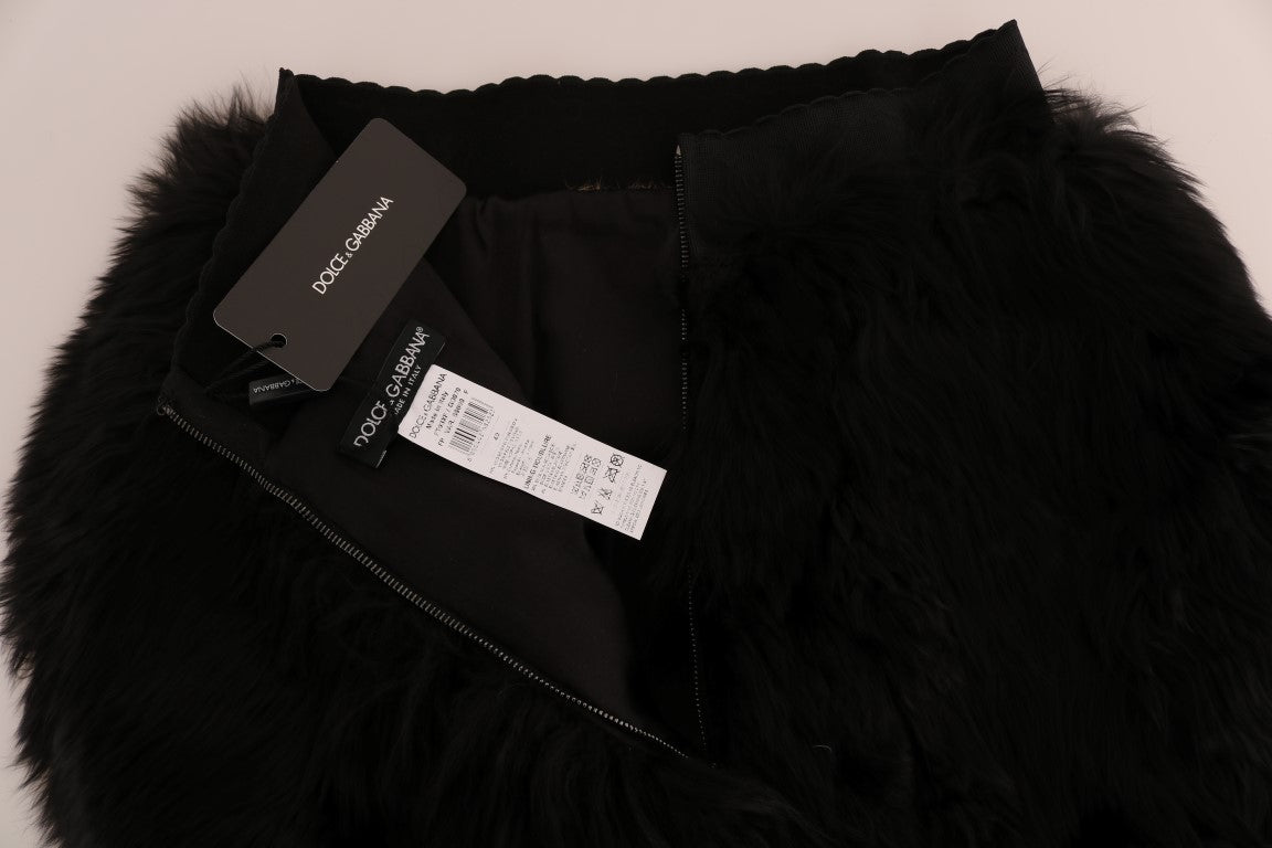 Black Mink Nutria Fur Mini Hot Pants