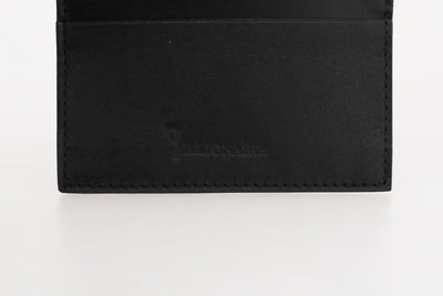 Black Leather Cardholder Wallet