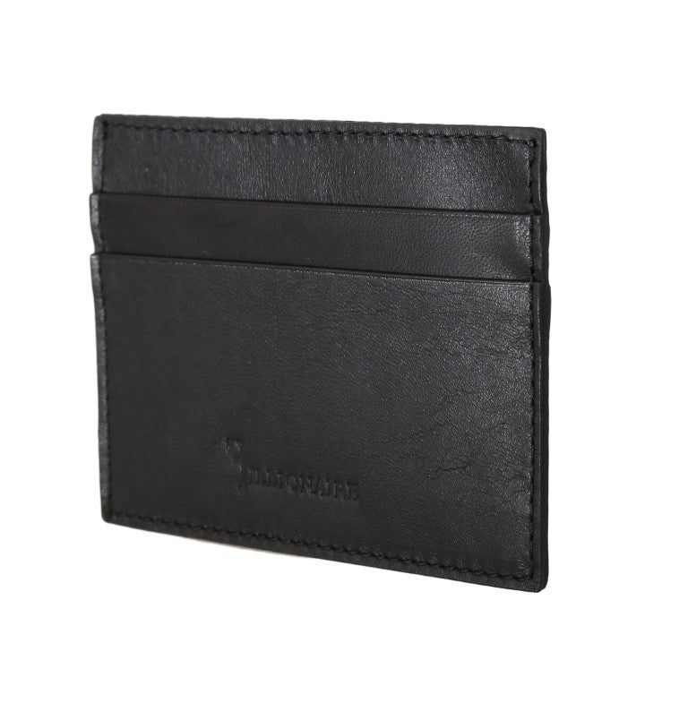 Black Leather Cardholder Wallet