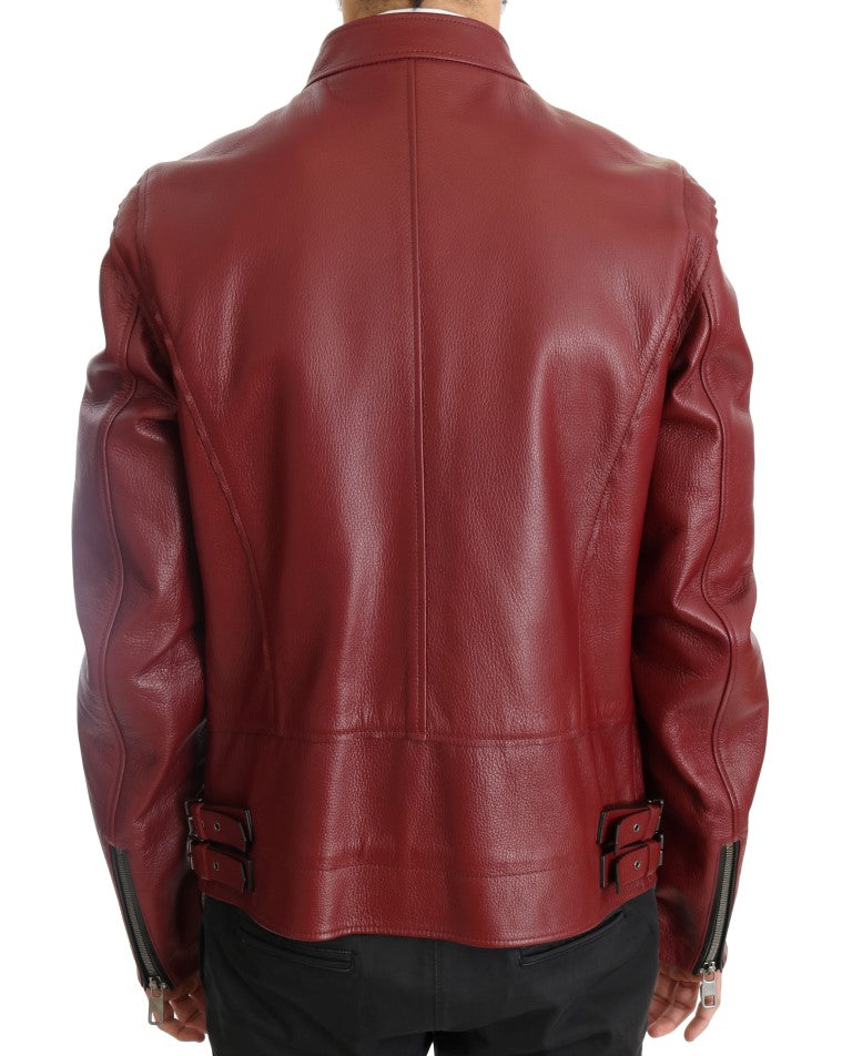 Red Leather Deerskin Jacket