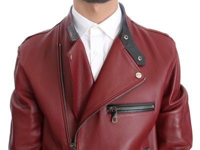 Red Leather Deerskin Jacket