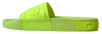 Yellow Green Sandals Slides Shoes