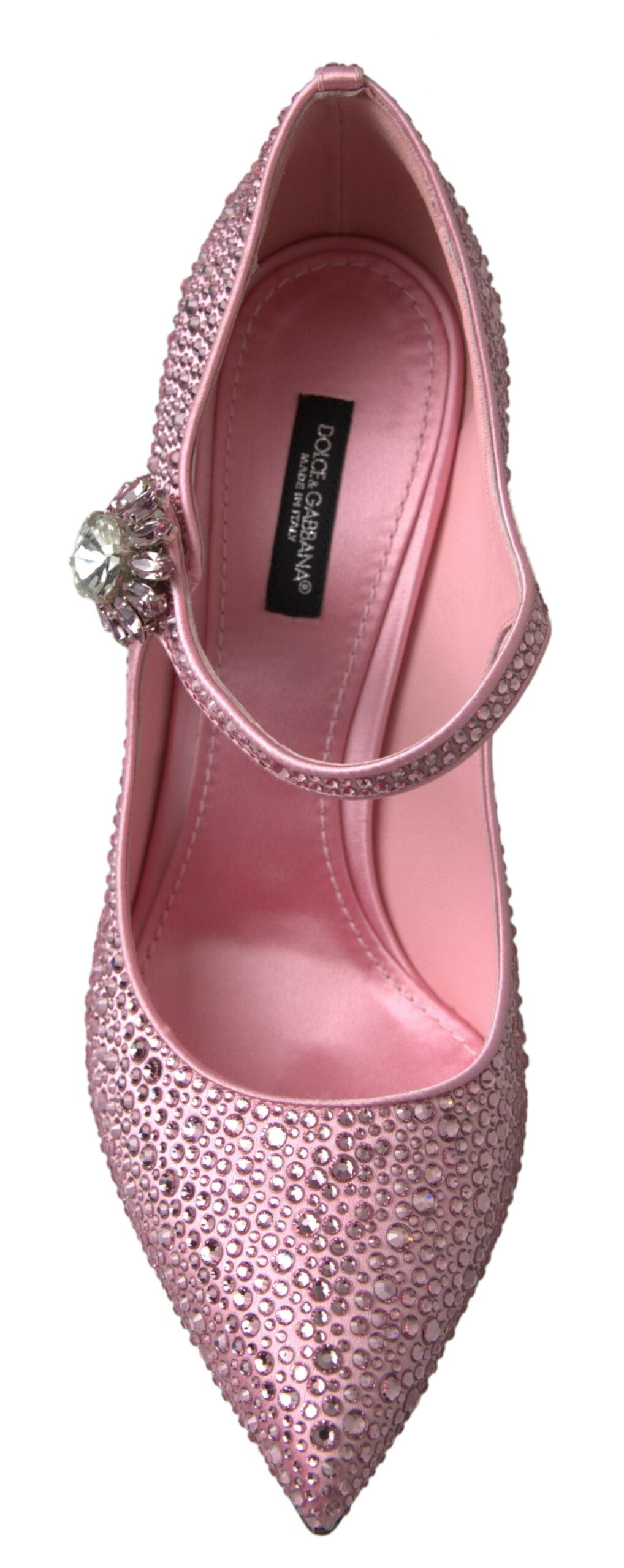 Pink Mary Jane Crystal Pumps High Heels Shoes