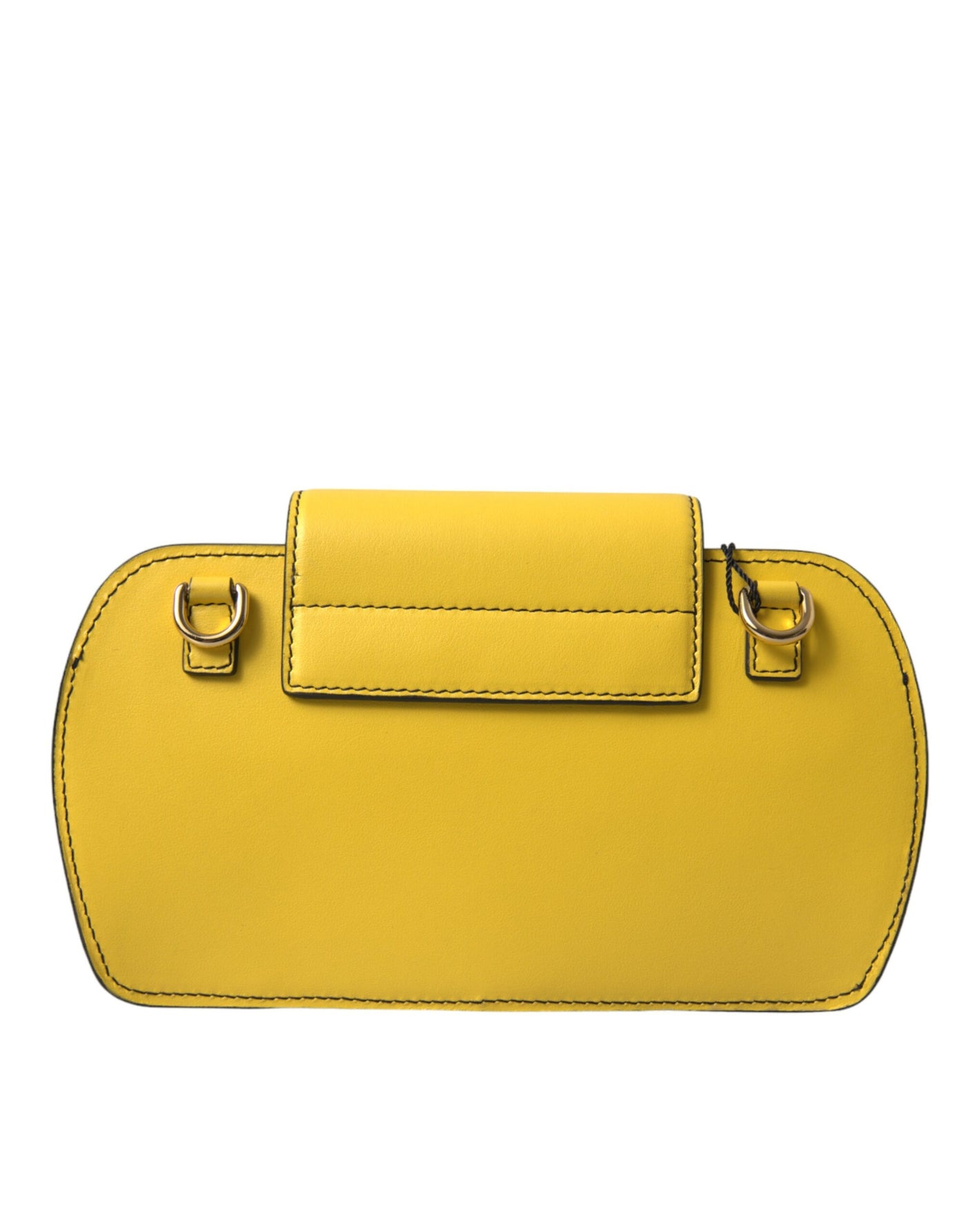 Yellow Leather DG Logo Eyewear Sunglasses Case Cover Bag