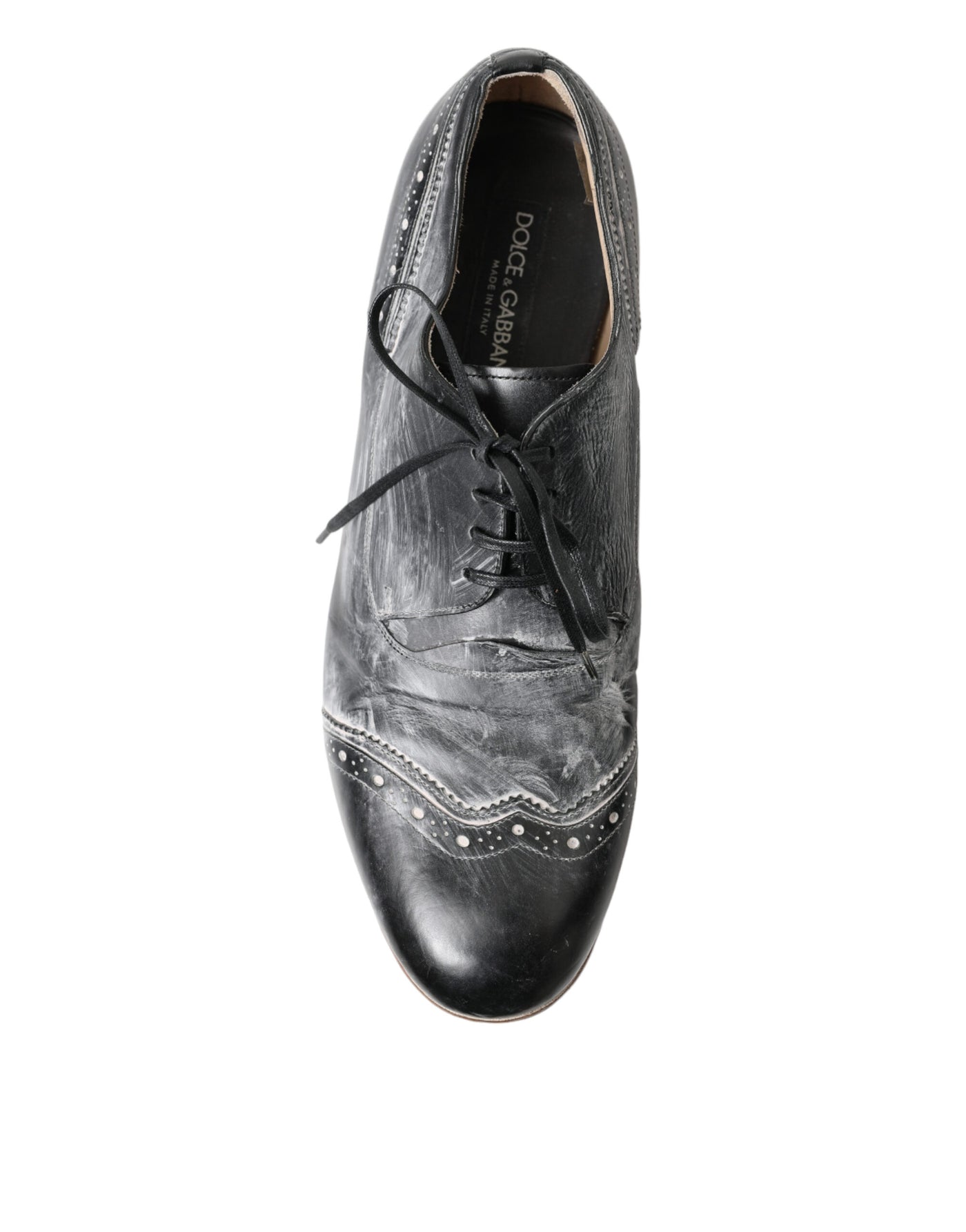 Black Leather Lace Up Formal Derby Dress Shoes