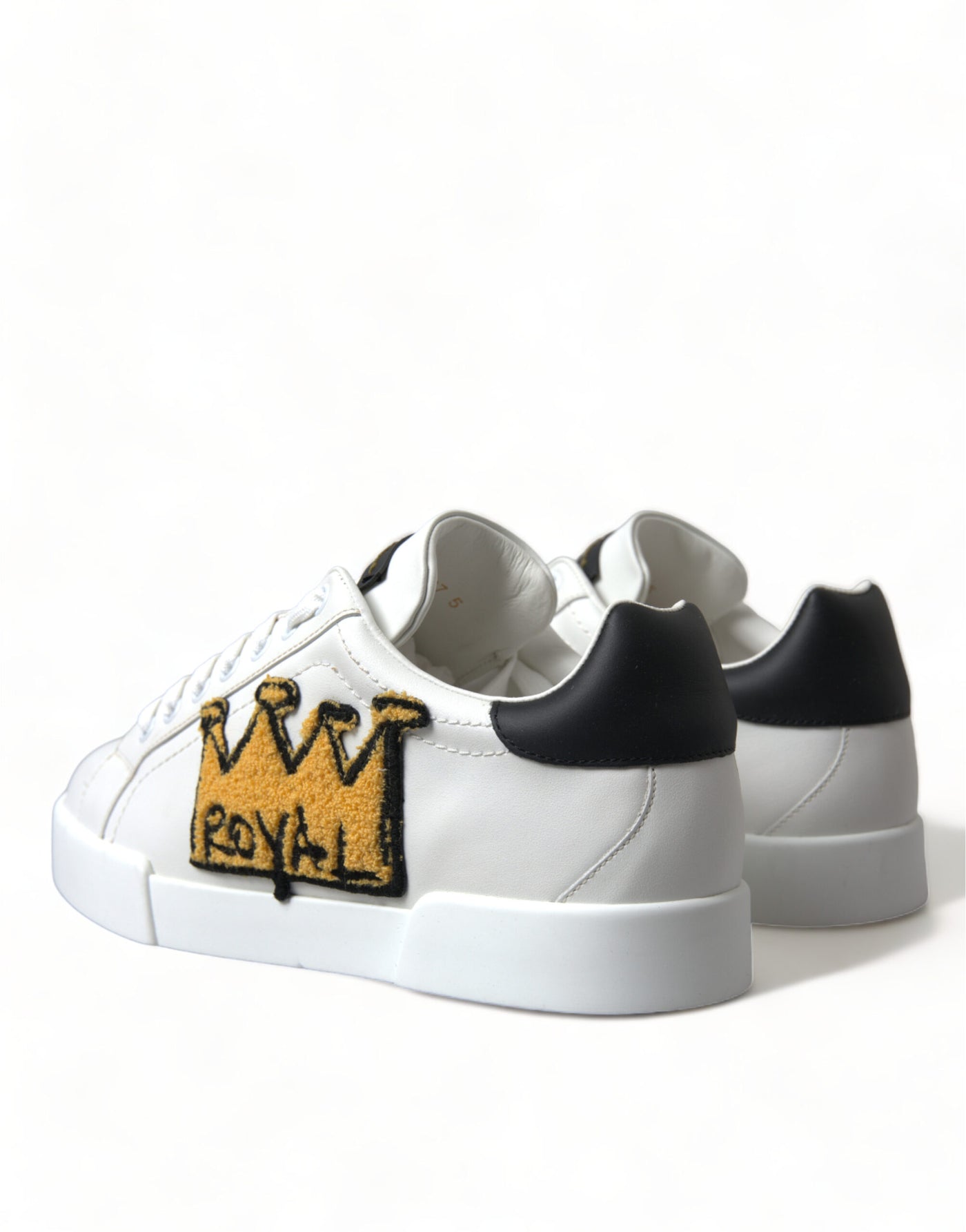 White Crown Portofino Leather Sneakers Shoes