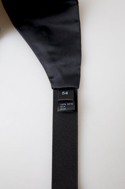 Black Men Wide Waist Silk Belt Cummerbund