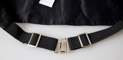 Black Women Wide Waist Silk Belt Cummerbund