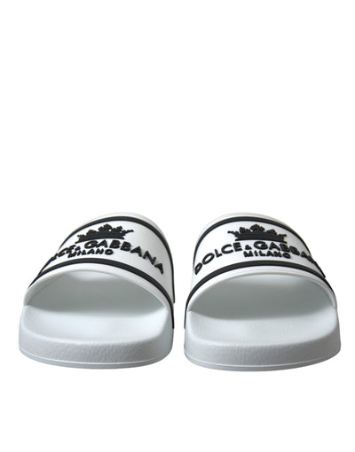 White Rubber Sandals Slippers Beachwear Men Shoes