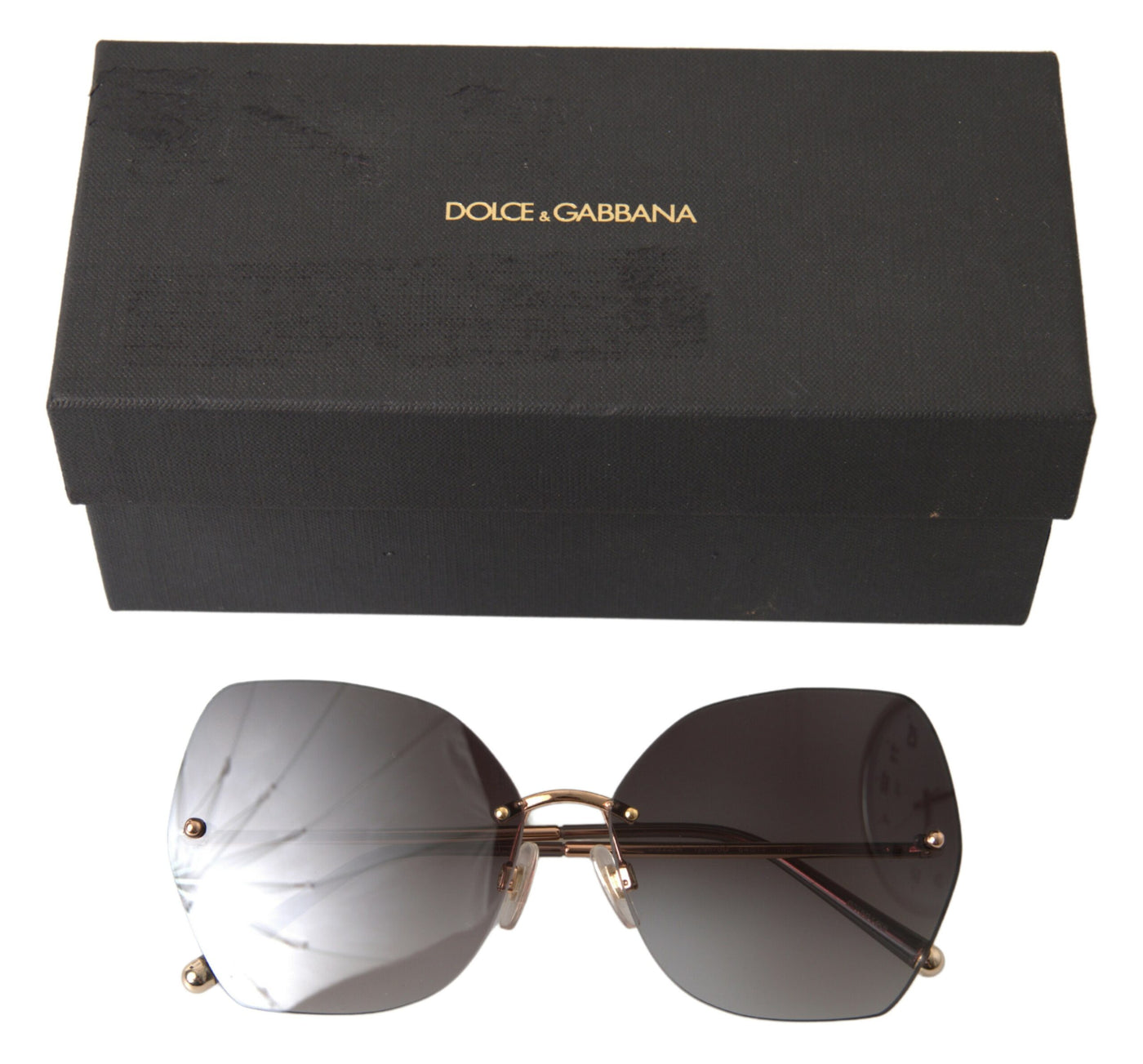 Gold DG2204 Mirror Gradient Women Sunglasses