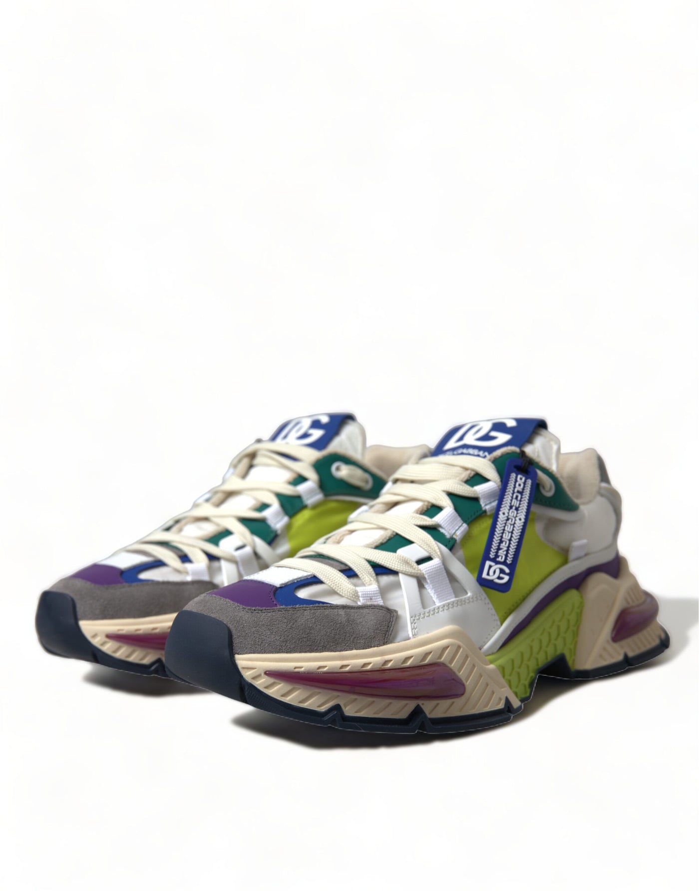 Multicolor Mixed Material Airmaster Sneakers