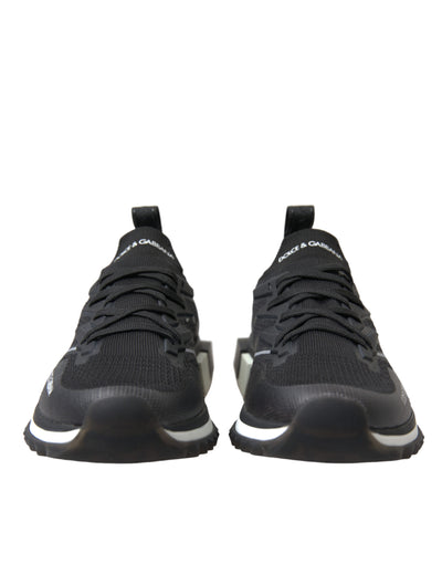 Black Stretch Mesh Logo Sorrento Sneakers Shoes