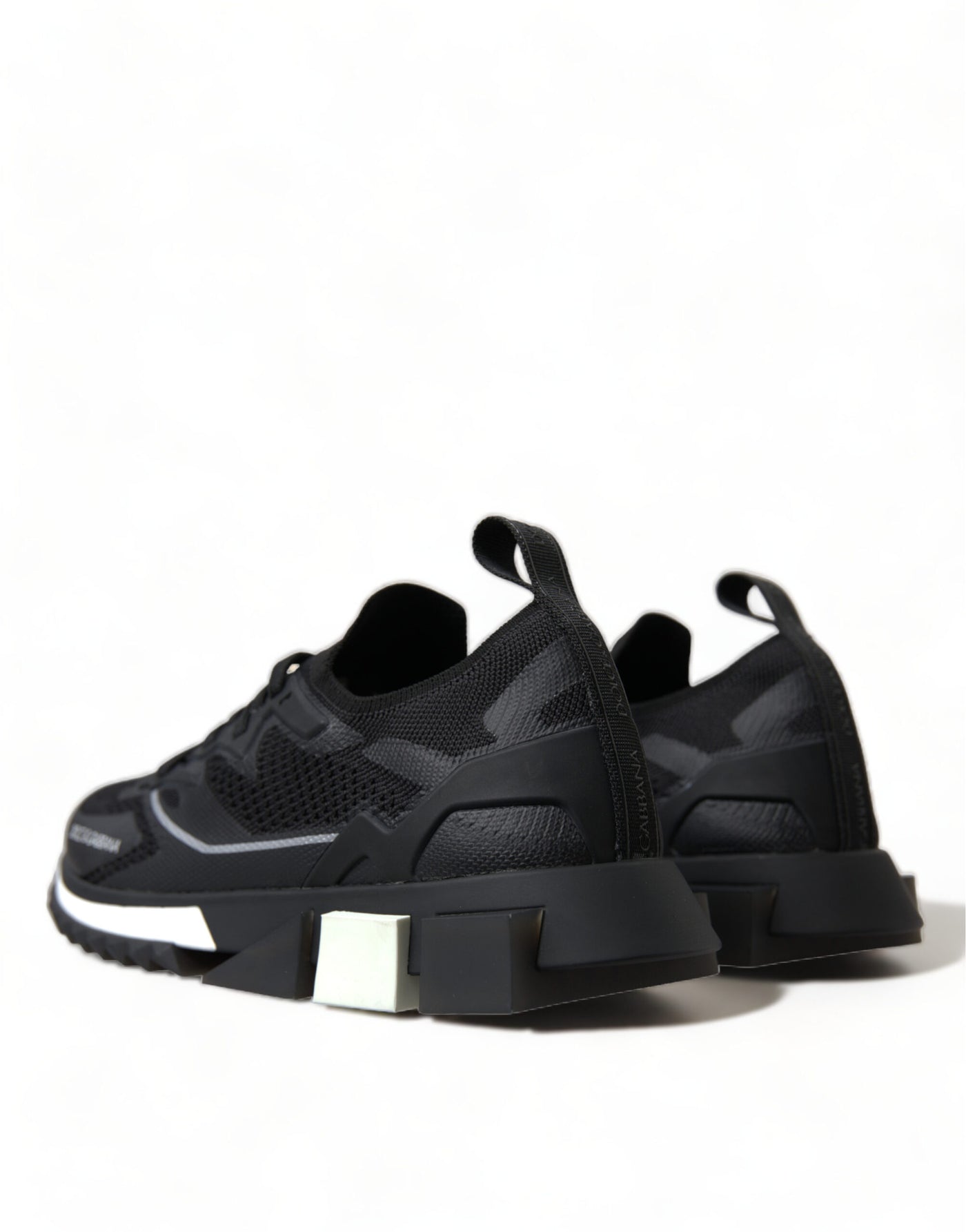 Black Stretch Mesh Logo Sorrento Sneakers Shoes