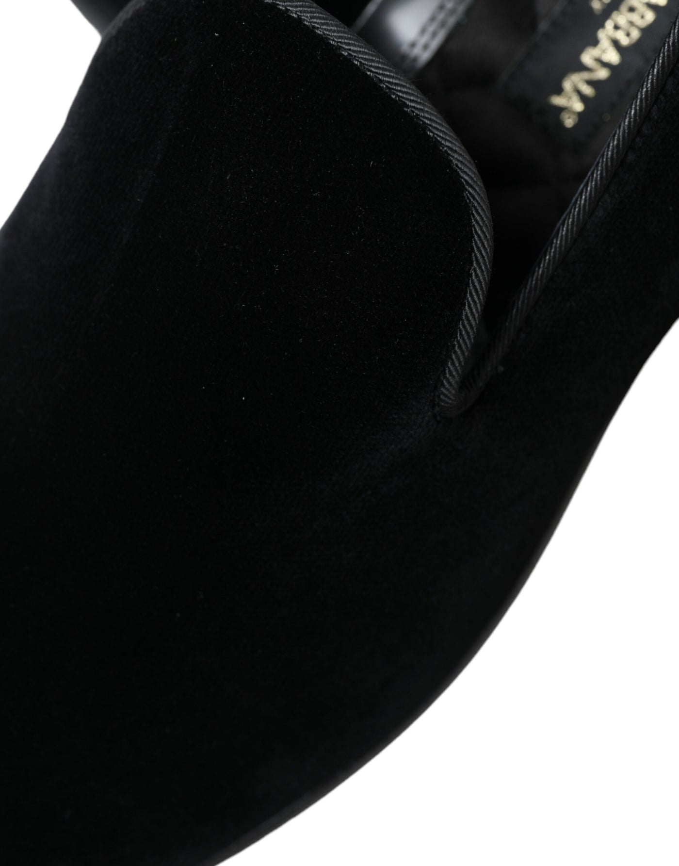 Black Velvet Loafers Formal Shoes