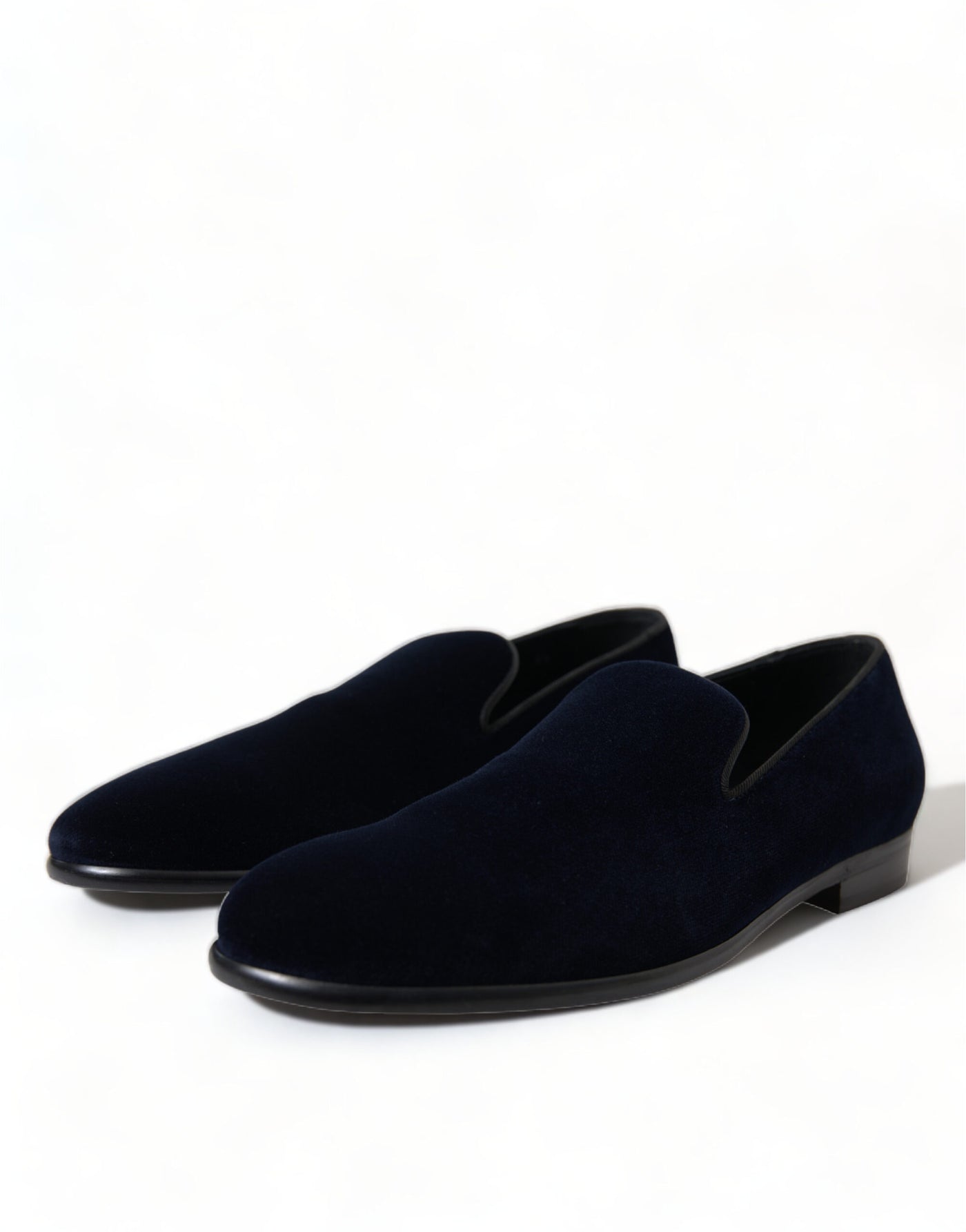 Blue Velvet Formal Loafers Dress Shoes