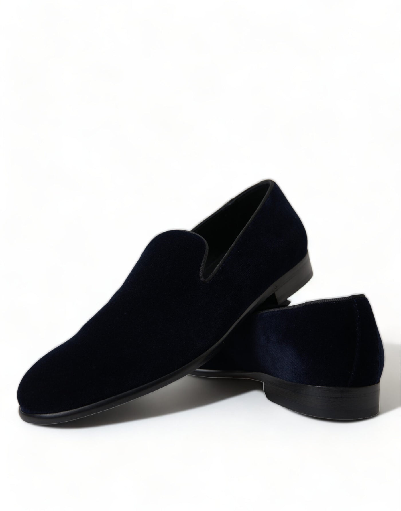 Blue Velvet Formal Loafers Dress Shoes