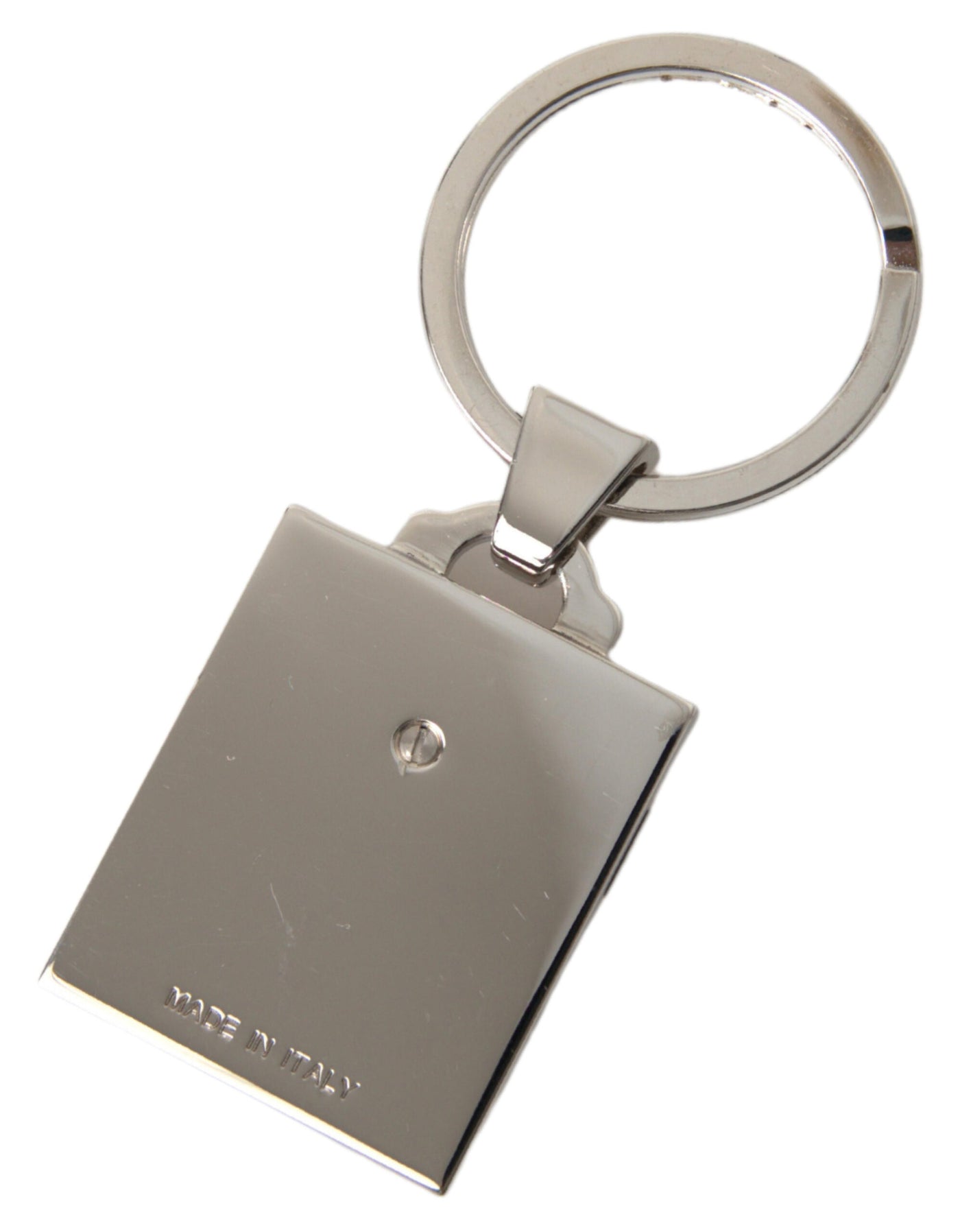 Silver Metal Logo Engrave Keychain Accessory Keyring